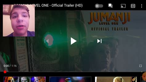 Jumanji Level One - Trailer Reaction - YouTube