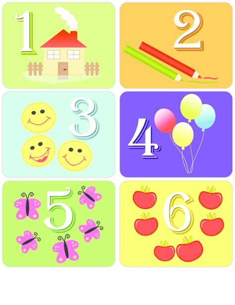 Learning to Count with Flashcards – 1 – 6 - KidsPressMagazine.com | Flashcards, Learn to count ...