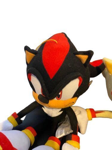 sonic the hedgehog shadow and super shadow 12 inch plush lot of 2 great ...