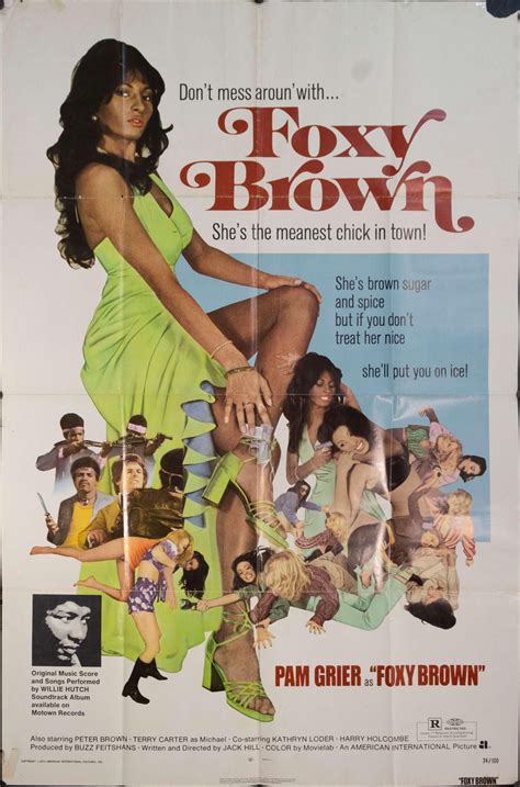 1974 Foxy Brown Blaxploitation Original One Sheet Movie Poster – Golden ...