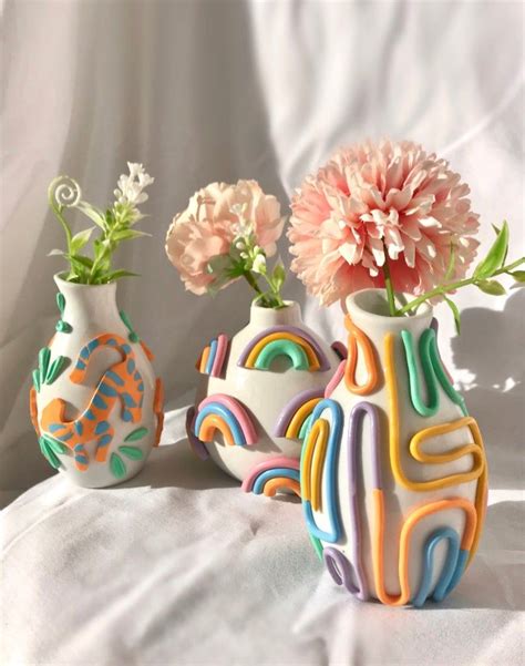 DIY Clay Decorated Bud Vase Kit/ Make Your Own COLOR Bud Vase/ Crafting Kit/ Vase Craft Kit ...