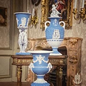 Wedgwood Style Vases - Etsy