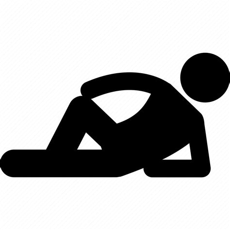 Floor, human, lying down, man, people, pose, relaxing icon - Download ...