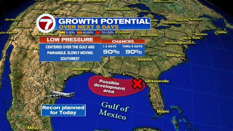 Disturbance over Gulf of Mexico now has a 90% chance of becoming year’s first tropical storm ...