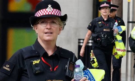 Penny Lancaster is seen in police uniform as she patrols London - Flipboard