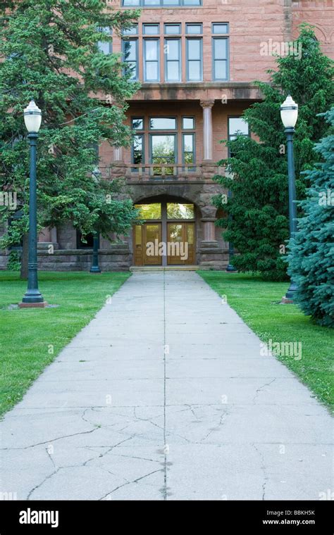 Main entrance to Clinton County Courthouse, Clinton, Iowa, USA Stock ...