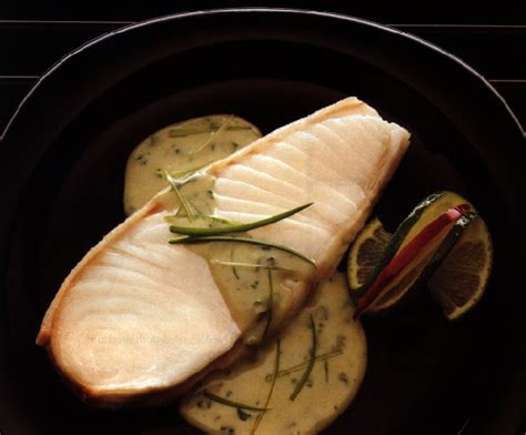 Smokin' Oven: Halibut with Creamy Mushroom & Herb Sauce