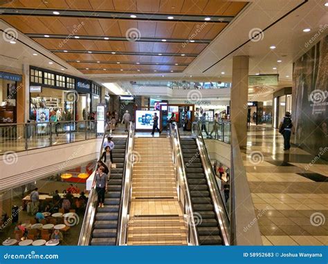 People in a shopping mall editorial stock photo. Image of modern - 58952683