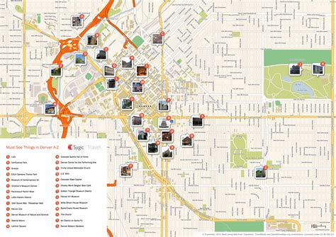 Map of Denver Attractions | Tripomatic