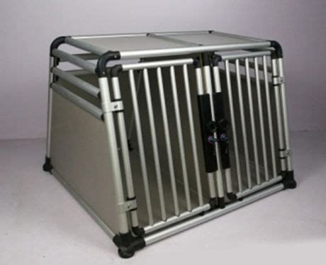 36.8"L Aluminum Double Door Dog Pet Crate / Car Travel Crate - Walmart.ca