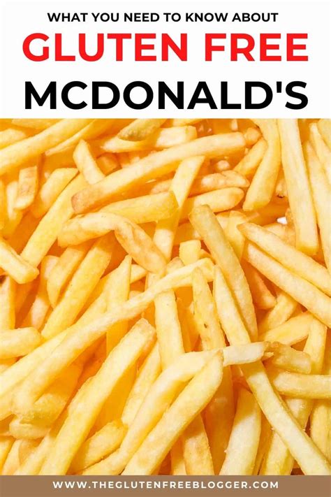 Gluten free McDonald's guide - UK (Updated 2020) - The Gluten Free Blogger