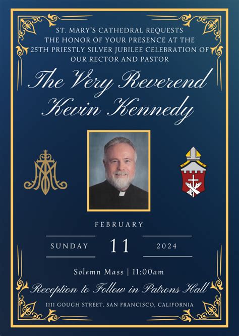 Father Kevin Kennedy's Silver Jubilee Celebration - Archdiocese of San ...