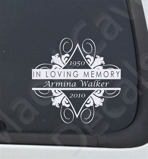 In Loving Memory Of Memorial Decal Missing You Decal | Etsy in 2021 ...