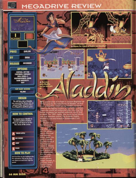 Disney's Aladdin / Sega Genesis - Herocrycry