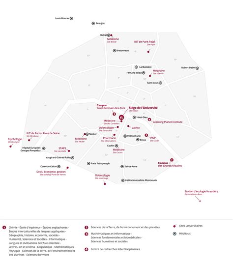 Our sites and campuses | Université Paris Cité