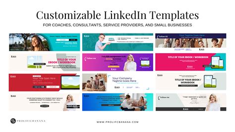 LinkedIn Cover Canva Templates - ProlificBanana