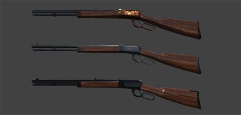 Winchester repeater rifle 3D model - TurboSquid 1370051