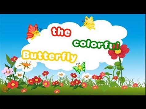 Butterfly Colors Song 3 - Butterfly Songs For Kids - The Colorful Butter... | Nursery songs ...