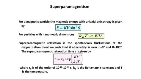 superparamagnetism and its biological applications