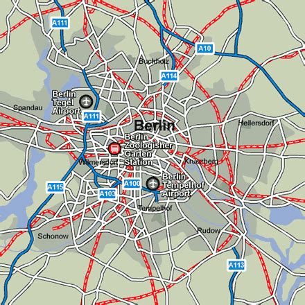 Berlin Rail Maps and Stations from European Rail Guide