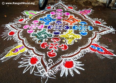 Deepam rangoli kolam