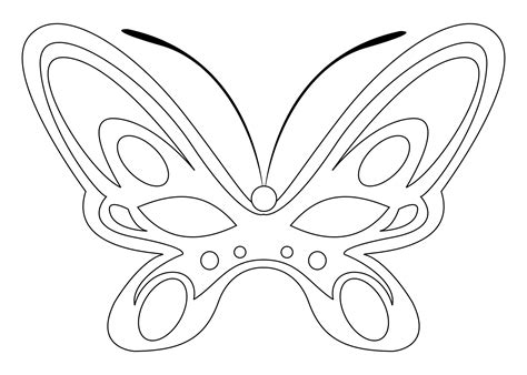 Butterfly Mask Coloring Pages - 13 Free PDF Printables | Printablee