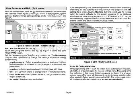 Lennox Wi-Fi iComfort Thermostat Homeowner's Manual