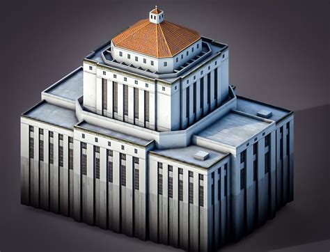 Alameda County Courthouse | 3D model | Alameda, Alameda county, Low poly 3d models