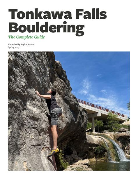 Tonkawa Falls Bouldering – Climbing Guides