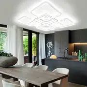 Modern Minimalist Novelty Acrylic Led Ceiling Light, With Square Shape ...