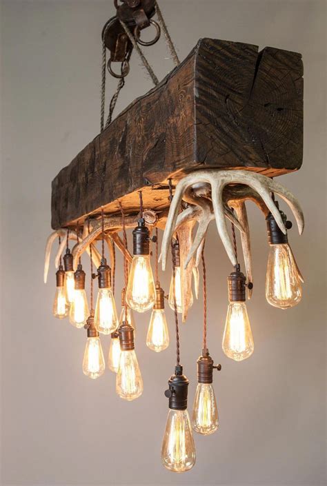 23 Diy Decoration Ideas Using Antler, choice is endless | Antler lights, Diy chandelier, Rustic ...