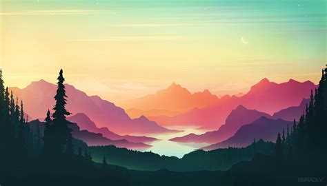 Colorful Sunset Minimal 4k Wallpaper,HD Artist Wallpapers,4k Wallpapers ...