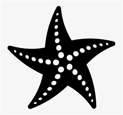 Png Starfish Black And White Transparent Starfish Black - Starfish ...