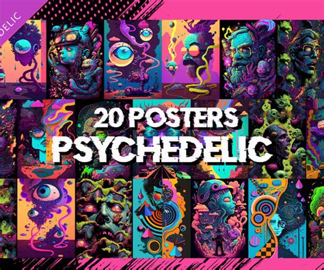 ArtStation - Psychedelic poster set 01. | Artworks