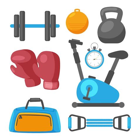 Free Vector | Sport concept with balls and gaming items Fitness ...