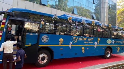 KSRTC receives prototype of e-bus from Hyderabad - Star of Mysore