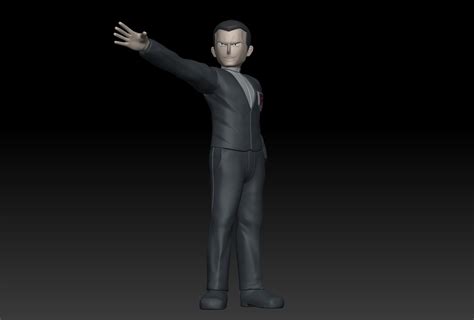 Pokemon Team Rocket Boss Giovanni 3D model 3D printable | CGTrader