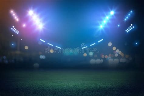 Lights at Night and Stadium Stock Image - Image of arena, light: 190076447