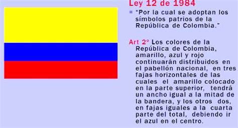 Características de la bandera de Colombia - Bandera de Colombia