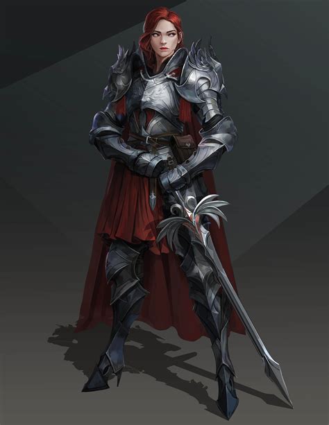 ArtStation - medieval female warrior