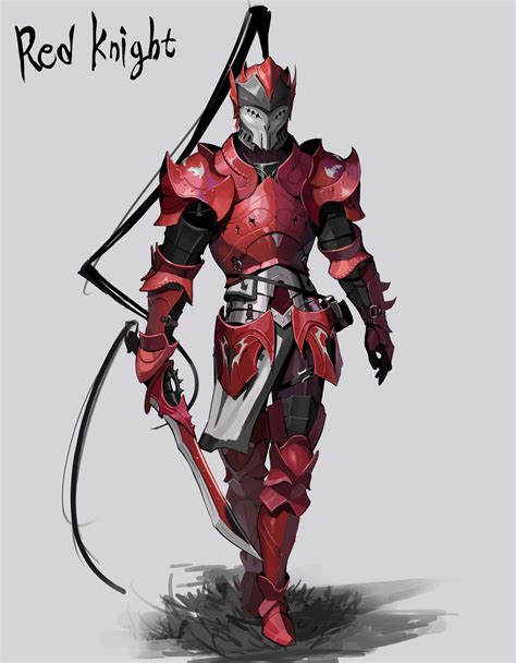 ArtStation - Red Knight, 조 영재 | Red knight, Futuristic armour, Knight armor