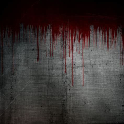 Premium Photo | Blood splatter and drips on grunge metal background