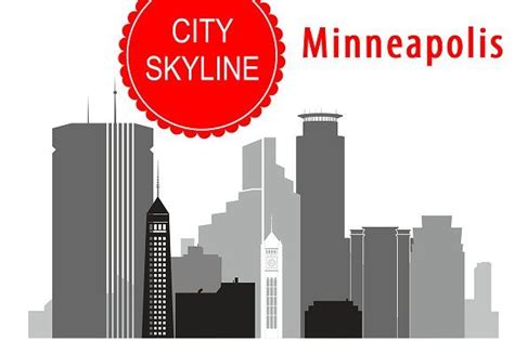 Minneapolis Skyline Vector at GetDrawings | Free download