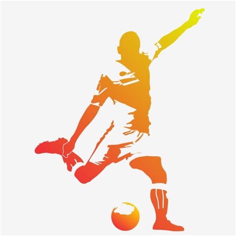 Female Soccer Player Silhouette Vector PNG, Silhouette Soccer Player ...