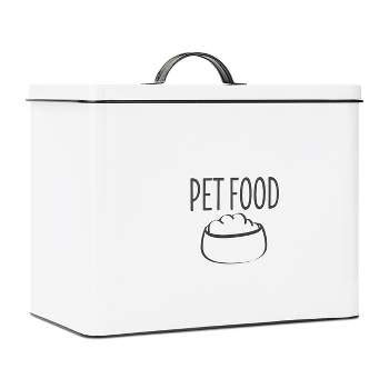 Outshine Co White Farmhouse Pet Food Bin - Can Be Personalized : Target