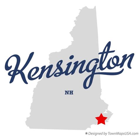 Map of Kensington, NH, New Hampshire