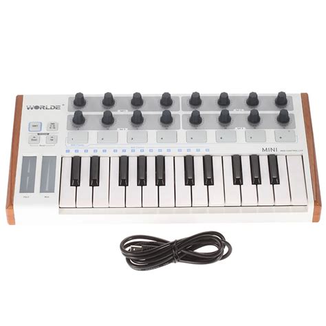 Ultra Portable MIDI Keyboard Professional 25 Key USB MIDI Controller ...