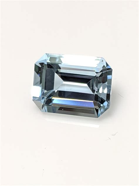 Aquamarine, Aquamarine Emerald Cut, 10.12 Carats Aquamarine, Aquamarine for Making Jewelry ...