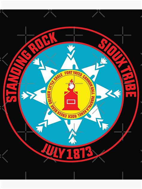 "flag of the Standing Rock Sioux Tribe - Standing Rock flag" Poster for ...