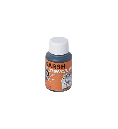 MARSH Stencil Ink, Black, 50cc, New